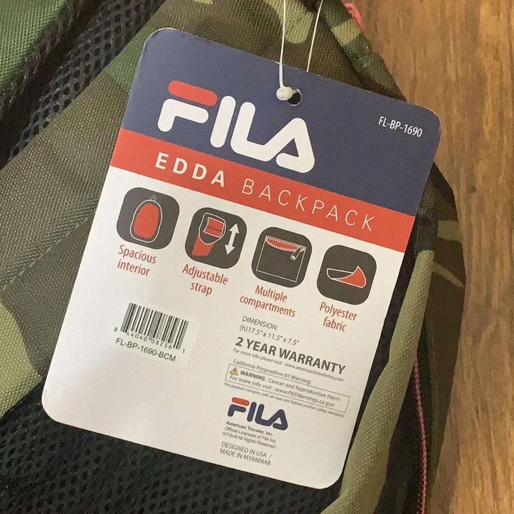 FILA EDDA Mens/Womans Backpack